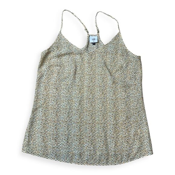 CABI Women’s Yellow Printed Sleeveless Impression Tank Top Blouse Size XS Style - Picture 1 of 7